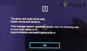 support.nintendo/switch/game card error|nintendo switch not reading game card.